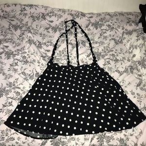 Polka Dot Overall Skirt